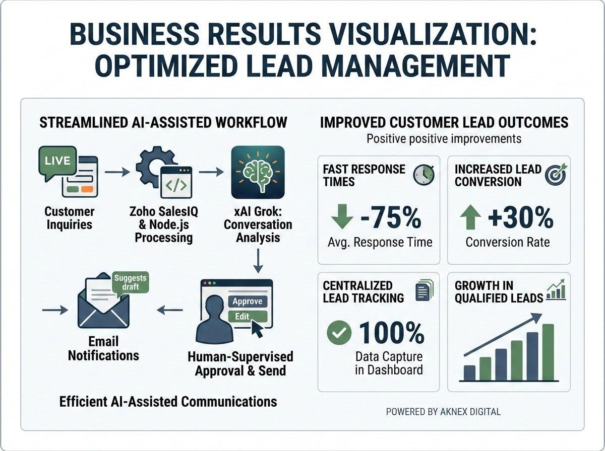 Business results of the optimised lead-management workflow
